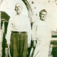 Paul and Matilda Wegner in 1934 in front of the "Home Arch." The sculptures the Wegners created on their property in the 1930s is referred to today as the "Wegner Grotto County Park." Paul and Matilda Wegner in 1934 in front of the "Home Arch." The sculptures the Wegners created on their property in the 1930s is referred to today as the "Wegner Grotto County Park."