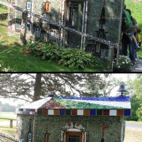 Before (top) and After (bottom) photos of "The Glass Church" after the roof was replaced. Each piece of roof glass had to be adhered individually. Before (top) and After (bottom) photos of "The Glass Church" after the roof was replaced. Each piece of roof glass had to be adhered individually.